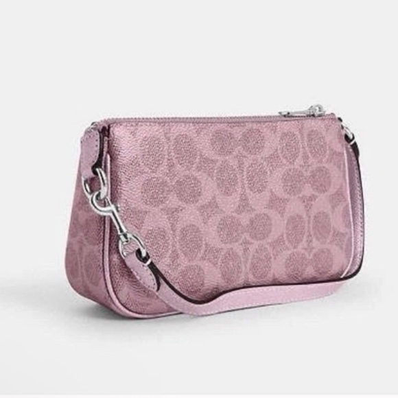 Coach Nolita 19 Pink Metallic Shoulder Bag & Charm Box Set - Picture 5 of 9
